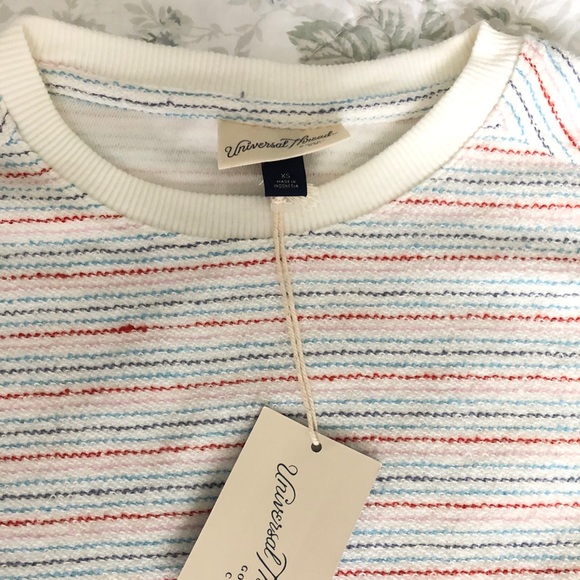 Universal Threads Crew Neck Stripped Sweatshirt XS - Picture 2 of 4